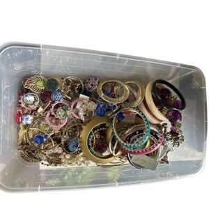 Mystery Jewelry Lot Unsorted Vintage To Modern Costume